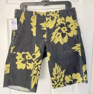 NEW Vintage Ralph Lauren Denim & Supply Shorts! 32  Weathered Black Floral Print